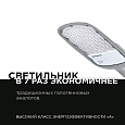 29-05 Светильник светодиодный, уличный, консольный 150Вт, 230/50Гц, 16500лм, 5000К, IP65, КСС "Ш", 540*215*80мм, Ø60мм, серый