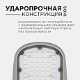 29-02 Светильник светодиодный, уличный, консольный 50Вт, 230/50Гц, 5500лм, 5000К, IP65, КСС "Ш", 420*200*70мм, Ø50мм, серый