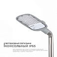 29-02 Светильник светодиодный, уличный, консольный 50Вт, 230/50Гц, 5500лм, 5000К, IP65, КСС "Ш", 420*200*70мм, Ø50мм, серый