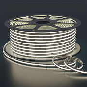 10-112 Светодиодная лента 220В, 9Вт/м, 1000лм/м, 6500К(х/б), COB 240д/м, 10х4мм, 50м, IP65, driverless - прямого подключения (встроенный диодный мост), ширина подложки - 8мм, кратность реза - 10см.