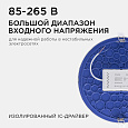06-24 Светодиодная панель встраиваемая круглая 220В, 24Вт, CRI:80Ra, 1920Лм, Ø220/208 мм,  алюминиевый корпус, изолированный драйвер, 4500К