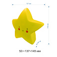 NL-15 Светодиодный ночник "Звезда", жёлтый, 3хLR44, акрил, 53х137х145мм.